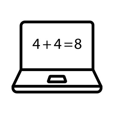 hesaplama ince çizgi simgesi