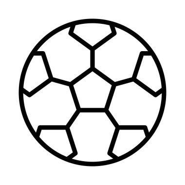 futbol ince çizgi simgesi