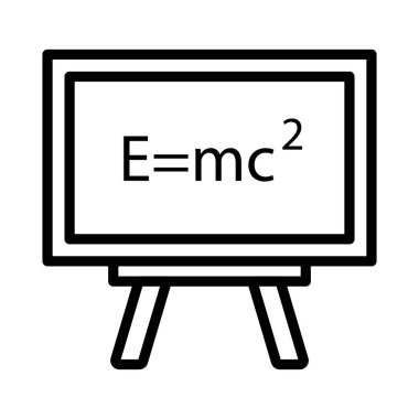 kimya ince çizgi simgesi