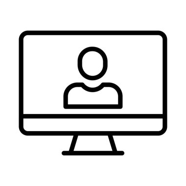 kullanıcı ince çizgi simgesi