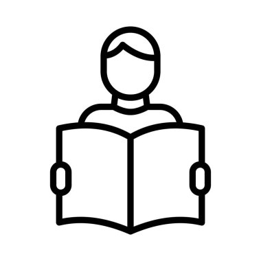 öğrenci ince çizgi simgesi