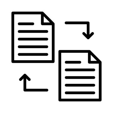 transfer ince çizgi simgesi