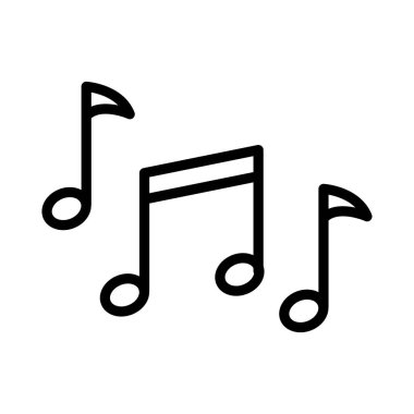 melodi ince çizgi simgesi