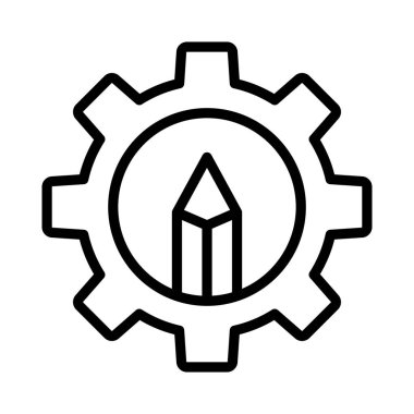 Kalem ince çizgi simgesi