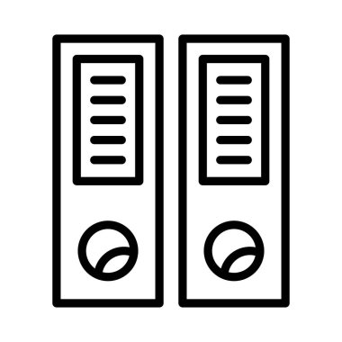 dosyaları ince çizgi simgesi