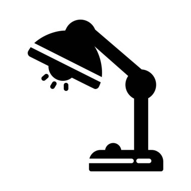 ampul glyph düz vektör simgesi