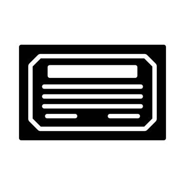 derece glif düz vektör simgesi