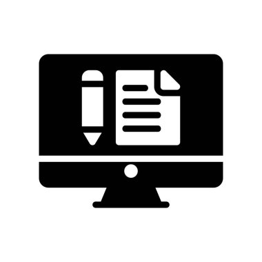 glyph düz vektör simgesi oluşturma