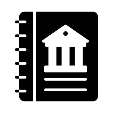 eğitim glyph düz vektör simgesi