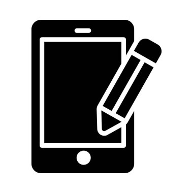 çevrimiçi glyph düz vektör simgesi