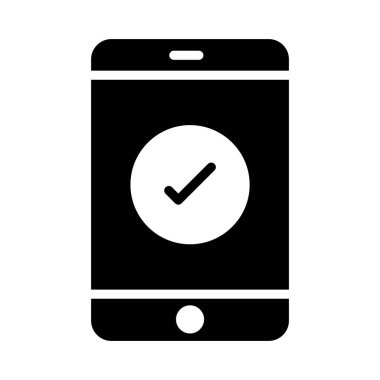 yapılır glyph düz vektör simgesi