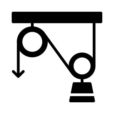 deneme glyph düz vektör simgesi