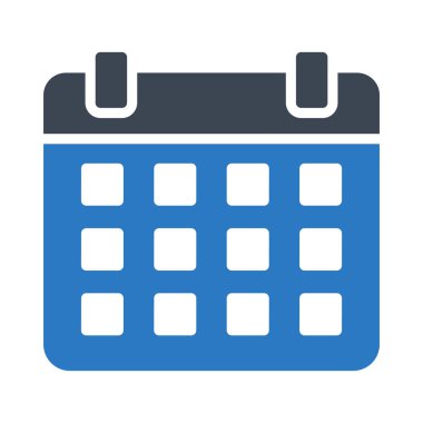 tarih glyph renk vektör simgesi