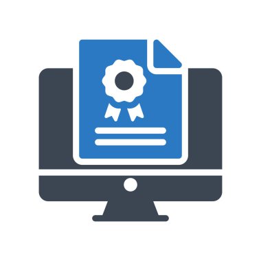 derece glif renk vektör simgesi