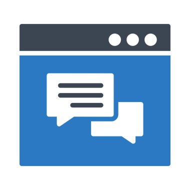 konuşma glyph renkli vektör simgesi