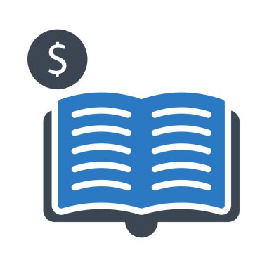 açık glyph renk vektör simgesi