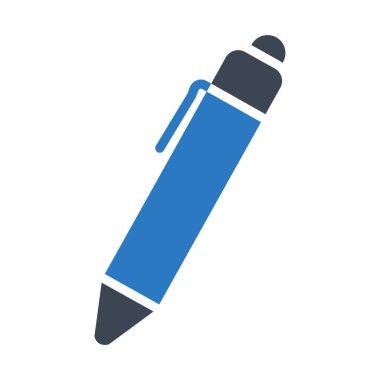 kalem glyph renk vektör simgesi