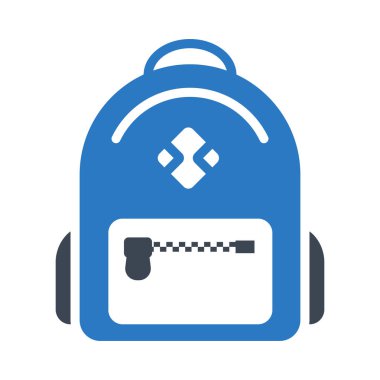 okul glyph renk vektör simgesi