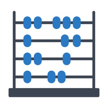matematik glyph renk vektör simgesi
