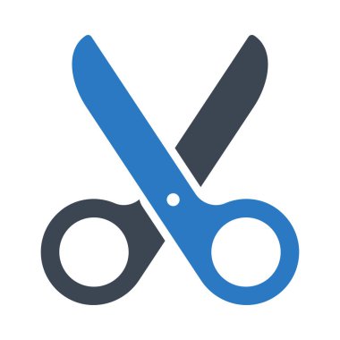 glif renk vektör simge kesmek