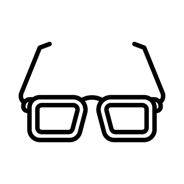 Gafas Línea Delgada Icono — Vector de stock