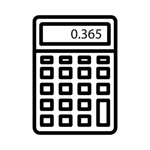 Mathematics Thin Line Icon — Stock Vector