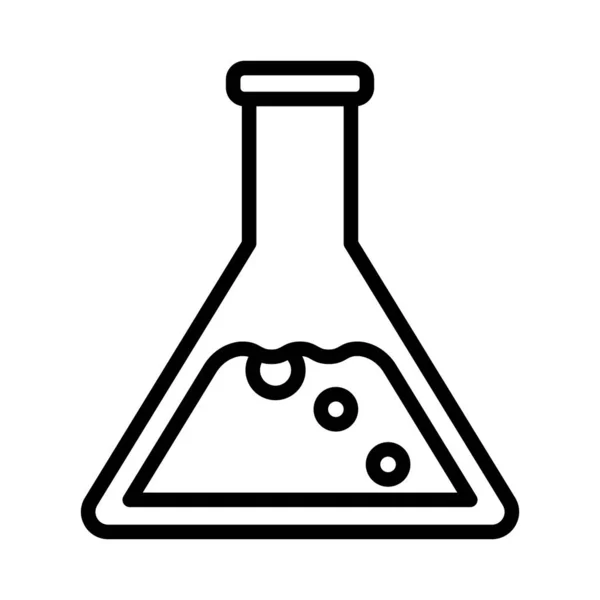 Laboratorio Línea Delgada Icono — Archivo Imágenes Vectoriales