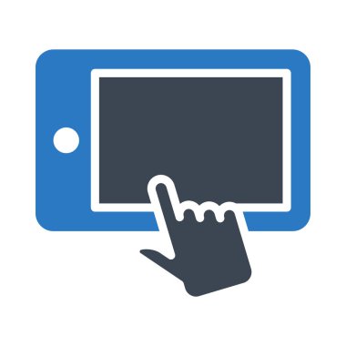 telefon glif simge renk vektör