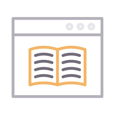 okuma renk çizgisi simgesi