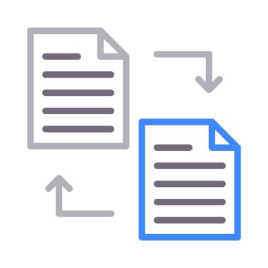 transfer renk çizgisi simgesi