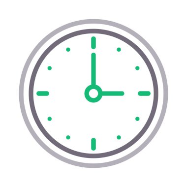 saat renk çizgisi simgesi