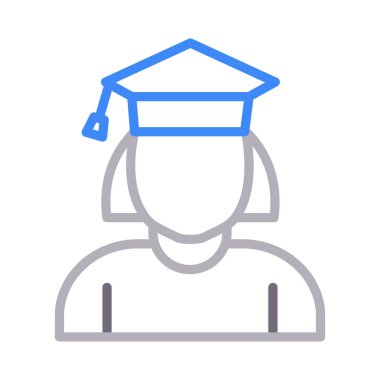 kadın renk çizgisi simgesi