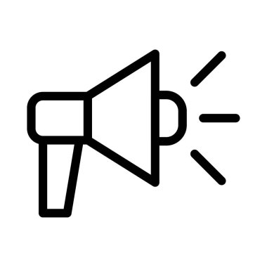 reklam ince çizgi simgesi