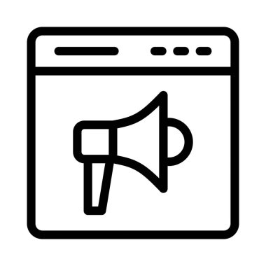 çevrimiçi ince çizgi simgesi