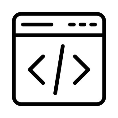 Geliştirme ince çizgi simgesi