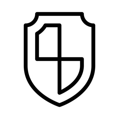 güvenli ince satırı simgesi