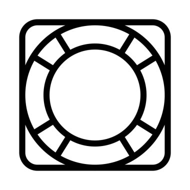 koruma ince çizgi simgesi