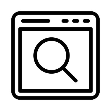 Arama ince çizgi simgesi