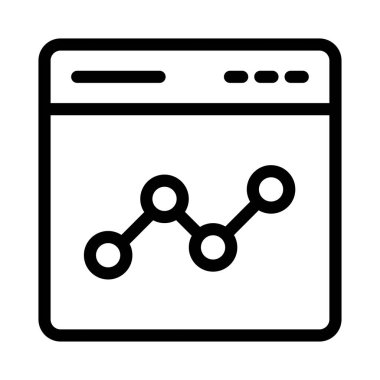 web sayfası ince çizgi simgesi