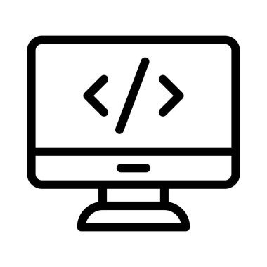 Geliştirme ince çizgi simgesi