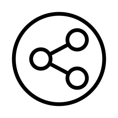 bağlantı ince çizgi simgesi