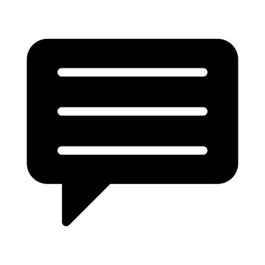 metin glyph düz vektör simgesi