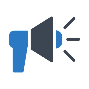 reklam glyph renk vektör simgesi