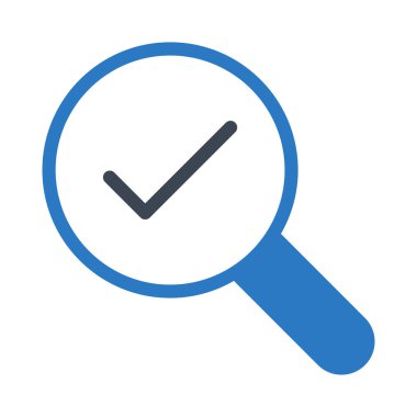 Arama glif renk vektör simgesi