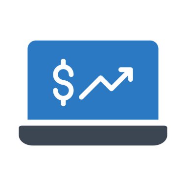 glyph renk vektör simgesini artırın