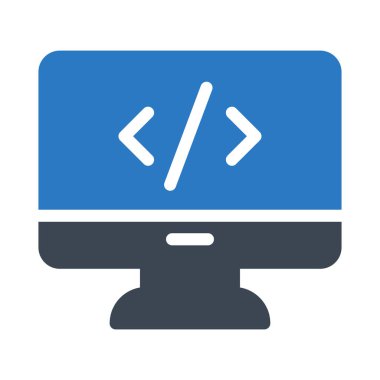 geliştirme glyph renk vektör simgesi