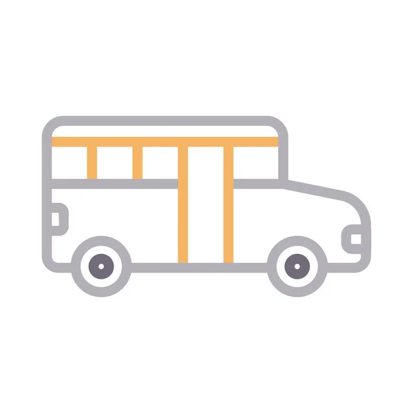 Иконка Цвета Автобуса — стоковый вектор