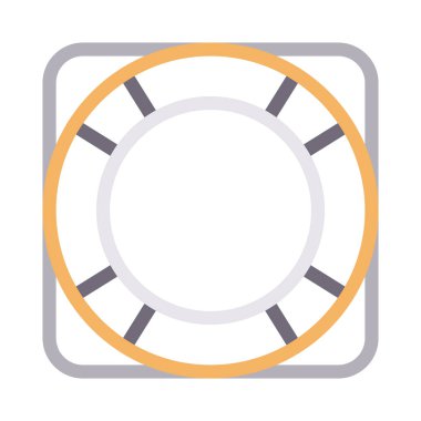 koruma renk çizgisi simgesi