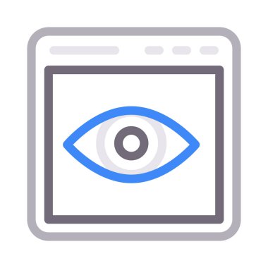 web sayfası renk çizgisi simgesi