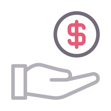 dolar renkli çizgi simgesi